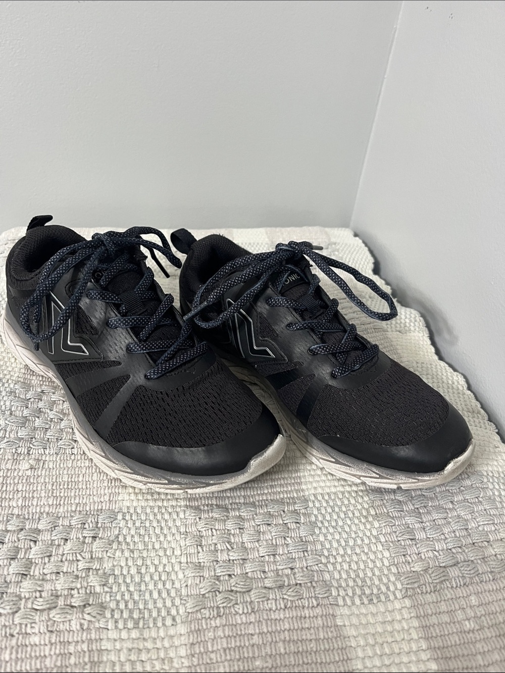 Vionic Black Sneakers with Gray Sole